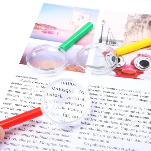 Elcoho 24 Piezas Lentes de Aumento Coloridos 3X en 8 Colores, Regalos y Souvenirs para Fiestas, Ideal para Jóvenes y Lectura - imagen 5