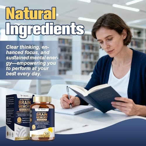 Suplementos Totara para la Memoria y Concentración丨Energía Sin Cafeína con L-Tirosina, Alpha GPC, Ginkgo Biloba, Bacopa Monnieri, Azafrán – Sin - imagen 7