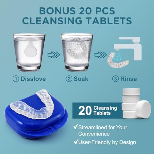 Protector Bucal Anti-Ruido, Férula para Bruxismo Nocturno, Ajuste Perfecto para Dormir, Reutilizable, Paquete de 4 para Adultos - imagen 2