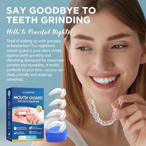 Protector Bucal Anti-Ruido, Férula para Bruxismo Nocturno, Ajuste Perfecto para Dormir, Reutilizable, Paquete de 4 para Adultos - imagen 6
