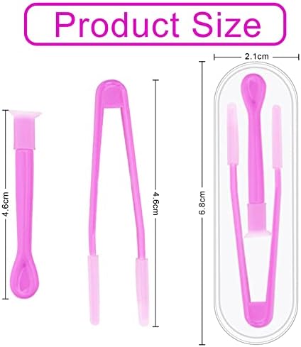 Juego de 10 herramientas para insertar y remover lentes de contacto JUNEBRUSHS, pinzas portátiles con punta suave, para lentes blandos y duros - imagen 2