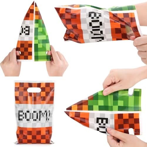 Bolsas de Fiesta ADARRO de 40PCS con Diseño de Boom Verde y Rojo, Perfectas para Dulces y Sorprenditas de Cumpleaños - imagen 4