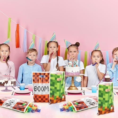 Bolsas de Fiesta ADARRO de 40PCS con Diseño de Boom Verde y Rojo, Perfectas para Dulces y Sorprenditas de Cumpleaños - imagen 5