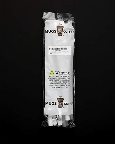 Popotes Flexibles Corrugados de 11” con Tapas (Paquete de 10) – Popotes Reutilizables Sin BPA para Tazas de 32 oz – Hecho en EE. UU. - imagen 3
