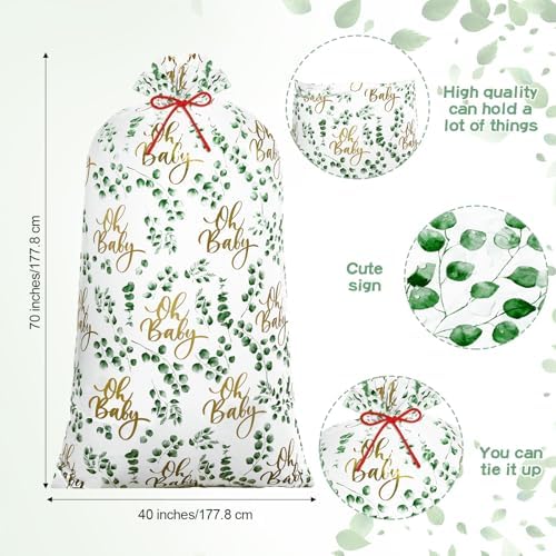 Zonon 3 Piezas de Bolsas de Regalo Jumbo de 56'' en Verde Salvia para Baby Shower y Fiestas, Perfectas para Almacenamiento y Envoltura de Regalos - imagen 2