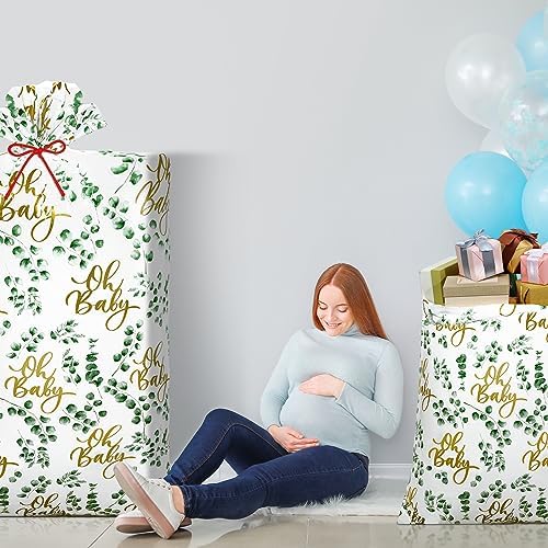 Zonon 3 Piezas de Bolsas de Regalo Jumbo de 56'' en Verde Salvia para Baby Shower y Fiestas, Perfectas para Almacenamiento y Envoltura de Regalos - imagen 3