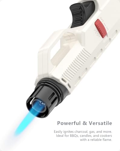 Encendedor de Butano Recargable - Paquete de 5 Mecheros a Prueba de Viento Multicolor para Velas, BBQ y Cocina (Sin Butano) - imagen 4