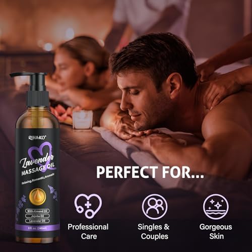Aceite de Masaje Sensual de Lavanda para Parejas – Aceite Relajante para Masajes, Hidratación Profunda, Aromaterapia, Fórmula No Grasosa, Regalo - imagen 6