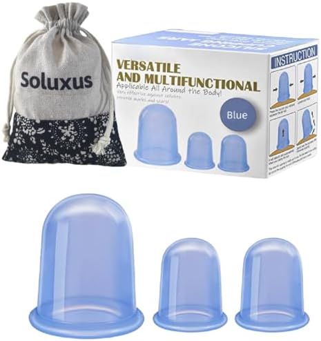 Set de Ventosas de Silicón Soluxus para Terapia de Masaje, Alivio del Dolor, Anticelulitis y Recuperación Muscular, Kit para Uso en Casa con Bolsa de - imagen 1