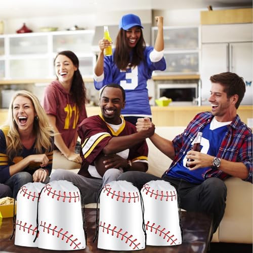 Bolsa de Cuerda Hxezoc para Beisbol - 12 Piezas, Reutilizables y Resistentes al Agua, Perfectas para Fiestas de Cumpleaños Temáticas de Beisbol - imagen 5