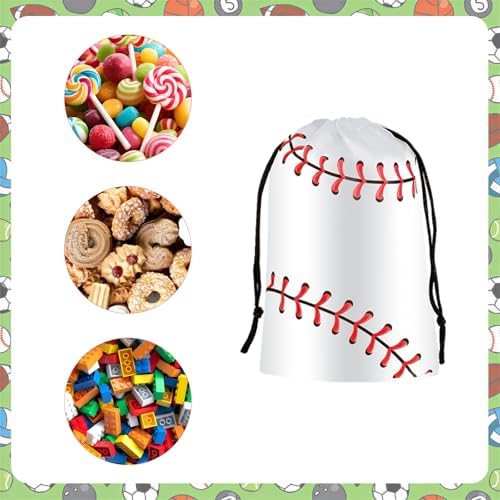 Bolsa de Cuerda Hxezoc para Beisbol - 12 Piezas, Reutilizables y Resistentes al Agua, Perfectas para Fiestas de Cumpleaños Temáticas de Beisbol - imagen 6