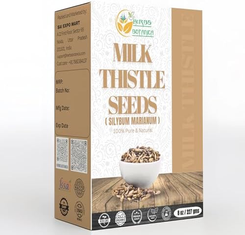Semillas de Cardo Mariano 100% Naturales de Herbs Botanica - 8 oz para Té Herbal, Tinturas y Usos DIY - imagen 1