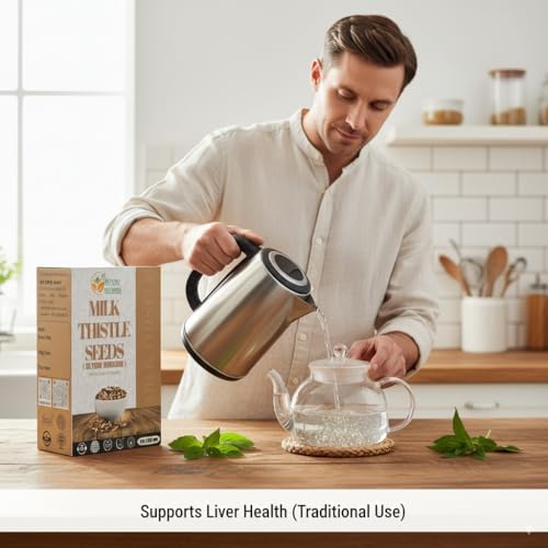 Semillas de Cardo Mariano 100% Naturales de Herbs Botanica - 8 oz para Té Herbal, Tinturas y Usos DIY - imagen 3