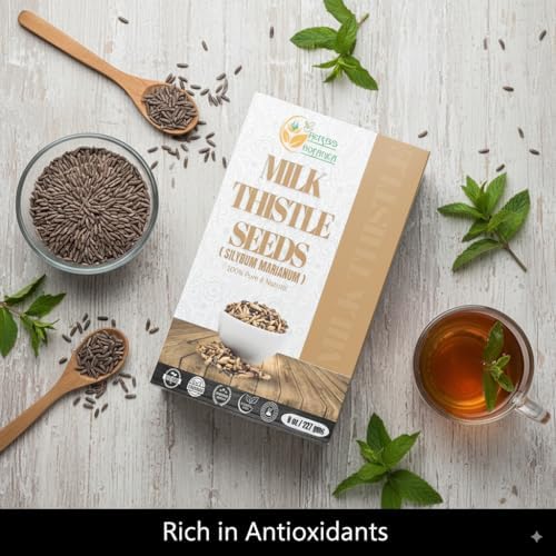 Semillas de Cardo Mariano 100% Naturales de Herbs Botanica - 8 oz para Té Herbal, Tinturas y Usos DIY - imagen 5