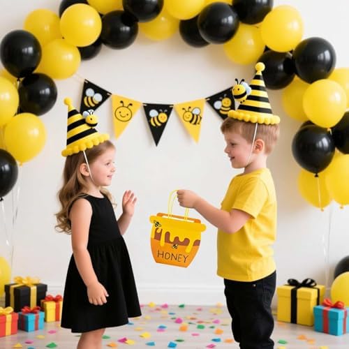 Bolsitas de Favor de Fiesta con Tema de Abejas Bacideler, 8 Piezas, con Asa, para Baby Shower, r Cumpleaños y Bodas - imagen 7