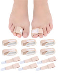 Uwbettry 12 Piezas Correctores de Dedo en Martillo, Enderezadores de Dedo, Fajas Protectores Reutilizables para Dedos Rotos y Torcidos - imagen 1