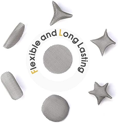 200 Piezas de Pantallas de Acero Inoxidable de 1 Pulgada, Pantallas Metálicas para Pipas con Caja Metálica - imagen 2