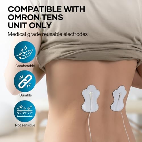 TachyonHold 10 Pzs Electrodos Compatibles Duraderos para Unidad TENS Omron, Repuestos Nursal para Omron - imagen 3