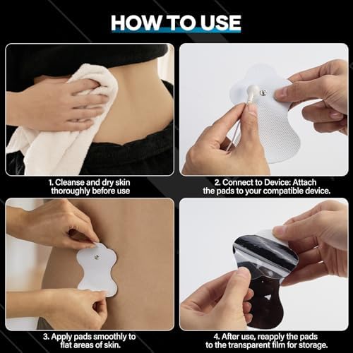 TachyonHold 10 Pzs Electrodos Compatibles Duraderos para Unidad TENS Omron, Repuestos Nursal para Omron - imagen 4