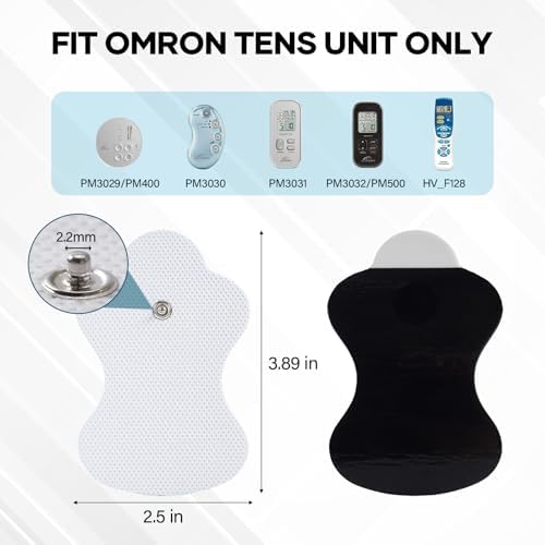 TachyonHold 10 Pzs Electrodos Compatibles Duraderos para Unidad TENS Omron, Repuestos Nursal para Omron - imagen 5