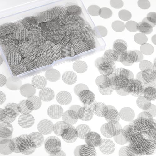 NEBURORA 500 Piezas de Filtros de Pantalla de Acero Inoxidable para Pipas con Caja de Almacenamiento - imagen 5