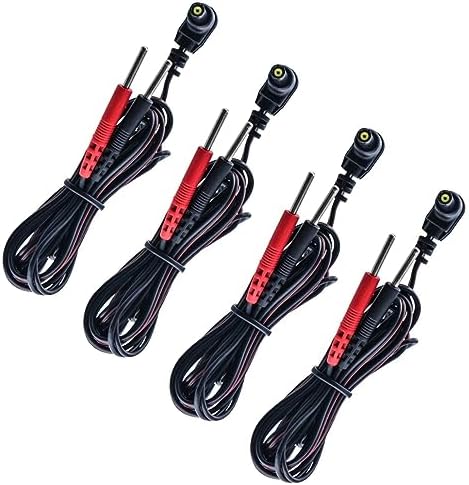 Cables de Repuesto Premium para TENS, Compatibles con la Mayoría de Unidades TENS y EMS, 45 de Largo (Paquete de 4) - imagen 1