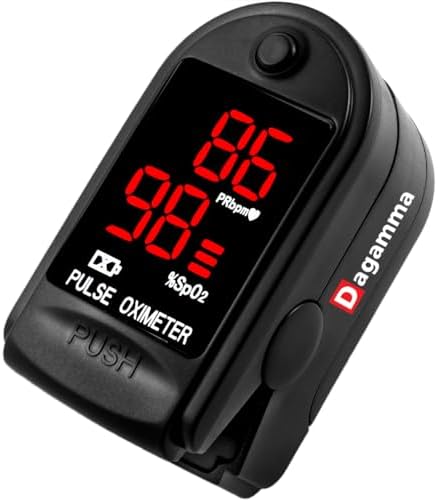 Oxímetro de Pulso Dagamma DP100 en Negro - El Oxímetro Auténtico para Uso Deportivo y Aeronáutico - imagen 1