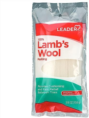Relleno de Lana de Cordero 100% Leader, Comodidad y Alivio del Dolor entre los Dedos, 3/8 oz - imagen 1