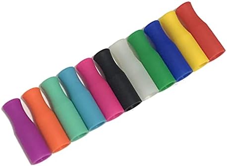 Pajillas de Silicón Reutilizables de 11 Piezas para Popotes de Acero Inoxidable y Cristal, Solo para Popotes de 1/2 Pulgada (12mm) - imagen 5