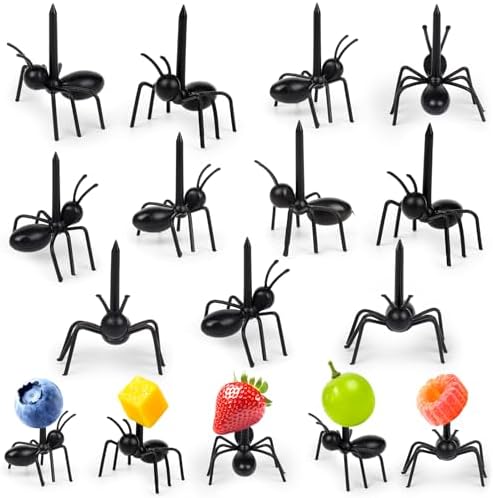 36 Piezas de Palillos de Hormiga, Tenedores para Aperitivos de Fruta, Palillos Reutilizables para Pasteles y Postres, Fiesta de Cumpleaños, Baby - imagen 1