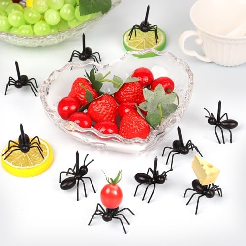 36 Piezas de Palillos de Hormiga, Tenedores para Aperitivos de Fruta, Palillos Reutilizables para Pasteles y Postres, Fiesta de Cumpleaños, Baby - imagen 3