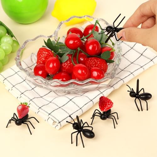 36 Piezas de Palillos de Hormiga, Tenedores para Aperitivos de Fruta, Palillos Reutilizables para Pasteles y Postres, Fiesta de Cumpleaños, Baby - imagen 6
