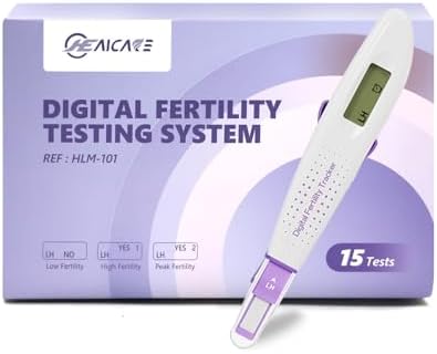 Prueba de Ovulación HealCare LH de Un Solo Paso, Sistema Digital de Fertilidad, 15 Pruebas Digitales y 1 Rastreador de Fertilidad Digital - imagen 1