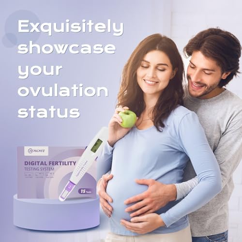 Prueba de Ovulación HealCare LH de Un Solo Paso, Sistema Digital de Fertilidad, 15 Pruebas Digitales y 1 Rastreador de Fertilidad Digital - imagen 3