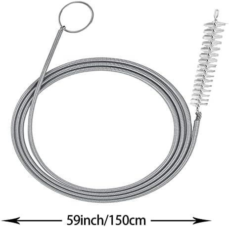 Limpiador de Tubos Extra Largo para Drenaje de Refrigerador, Cepillo Flexible de 155CM para Tubos delgados, Brush para Pajillas y Filtros de Acuario - imagen 2