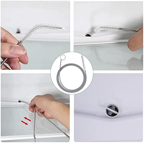 Limpiador de Tubos Extra Largo para Drenaje de Refrigerador, Cepillo Flexible de 155CM para Tubos delgados, Brush para Pajillas y Filtros de Acuario - imagen 4