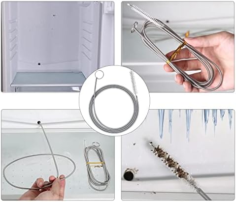 Limpiador de Tubos Extra Largo para Drenaje de Refrigerador, Cepillo Flexible de 155CM para Tubos delgados, Brush para Pajillas y Filtros de Acuario - imagen 5