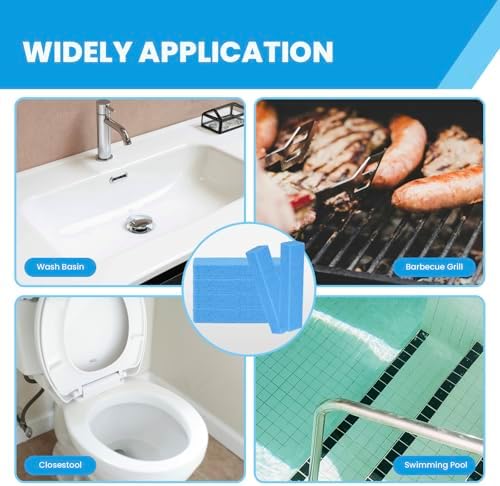Paquete de 14 Piedras Pómez para Limpiar Inodoros, Elimina Manchas de Agua Dura, Ideal para Inodoros, Bañeras, Parrillas, Albercas y Lavabos (Azul) - imagen 6