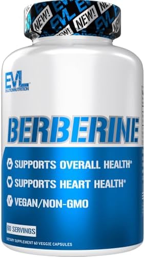 Evlution Nutrition Berberina - Apoya la Salud Cardiaca y General - 500mg de Berberina Pura por Porción - Fórmula Vegana - No Transgénica - Suplemento - imagen 1