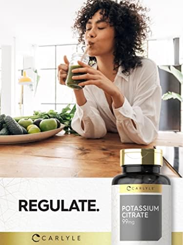 Carlyle Citrato de Potasio 99mg | 200 Cápsulas | Suplemento Libre de Gluten y No Transgénico - imagen 6