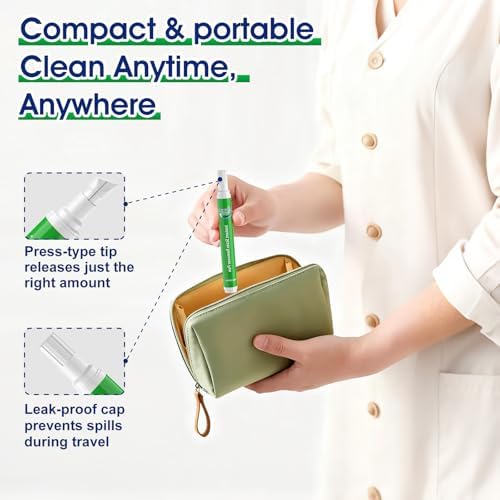 PIXIEWINK Bolígrafos Quitamanchas para Ropa, Paquete de 5 – Pluma Quitamanchas Instantánea para Viajes, Ideal para Comida, Café, Vino, Maquillaje, - imagen 7