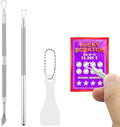 Set de 3 Piezas de Herramientas para Raspar Lotería, Incluye Cuchilla, Punta de Bola y Raspador de Plástico, Ideal para Tickets, Etiquetas y Tarjetas - imagen 1