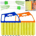 Limpiador de Persianas Venecianas 4 Pcs, Cepillo Mini Lavable de Mano, Limpiador de 7 Dedos para Persianas de Madera, Ventiladores y Vents de Aire - imagen 1