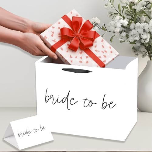 Bolsa de Regalo para Novia, Bolsa Grande para Ducha Nupcial con Tarjeta de Felicitación y Papel de Seda, Decoraciones para Boda, Favor de Fiesta de - imagen 2