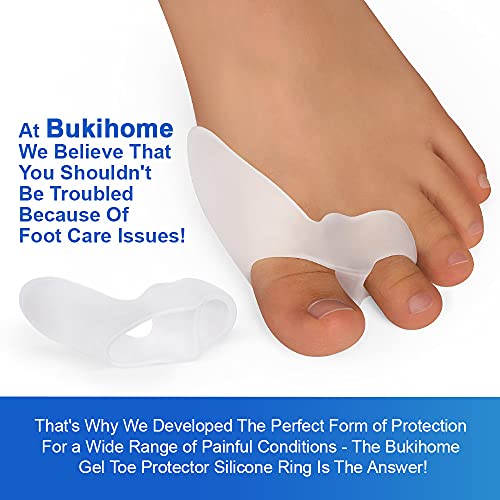 Pack de 10 Protectores para Juanetes Bukihome, Almohadillas Deportivas y Separadores para Dedos, Corrector de Juanetes con Gel para Hombres y Mujeres - imagen 3