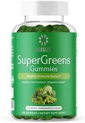 Gomitas Energizen Green Superfood Plus - Apoya el Hígado, Digestión e Inmunidad - Veganas, Sin OGM, Sin Gluten - Sabor Frambuesa y Granada - 120 - imagen 1