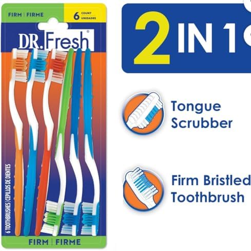 Cepillos de Dientes Firmes Dr. Fresh Paquete de 6 - imagen 5