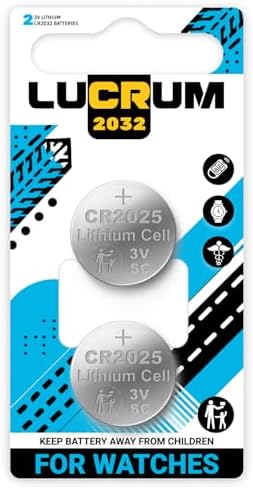 Batería para Reloj Lucrum 2-Pack CR2025 Compatible con Casio G Shock G-800, GA-010, GBA-900, GBD-800, GLX-150, GLX-5500, GLX-6900, GMD-B800, MTG-701 - imagen 1