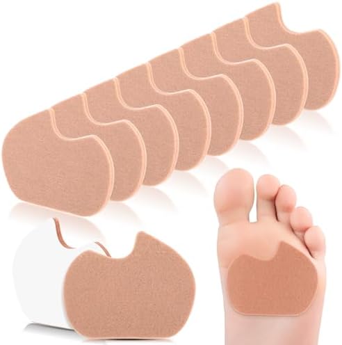 16 Piezas de Almohadillas Adhesivas para Danzar, Almohadillas para Sesamoiditis, Alivio del Dolor, Cojines para el Antepié, Autoadhesivas para - imagen 1