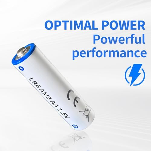 Baterías Alcalinas AA 1.5V, Paquete de 40 Baterías Doble A No Recargables, Potencia Duradera para Dispositivos Electrónicos del Hogar, Vida Útil de - imagen 7
